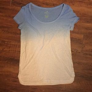 American Eagle “Favorite T” Blue Ombré Shirt